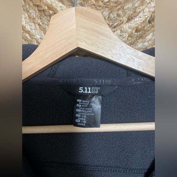 5.11 Tactical Women's FRANCES FLEECE COAT with Hood, Size Small, Dark Grey - Picture 5 of 13